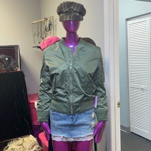 Olivaceous bomber jacket 